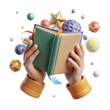 magnificent traditional Hands Holding Book About Nature Transparent Background premium png