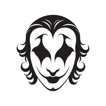 Joker mask custom design vector