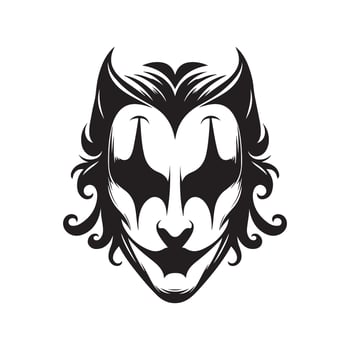 Joker mask design vector