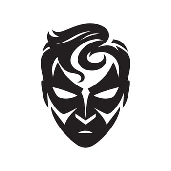 Superman character mask vector