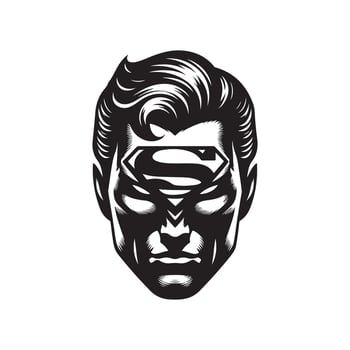 Superman mask icon design vector