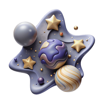 wonderful minimalist Milky Way Galaxy Stars Isolated Element professional png