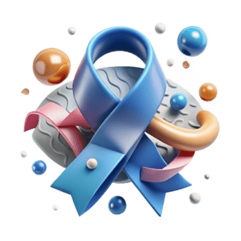 vibrant abstract Overfishing Awareness Ribbon Transparent Background premium png