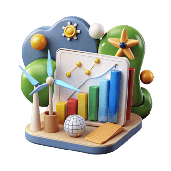 dramatic vintage Renewable Energy Resources Chart Isolated exclusive png