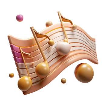 impressive vintage Music Staff Empty Lines with Transparent Background genuine png