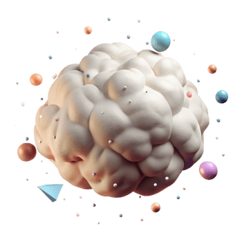 impressive artistic Puffy Cloud with Realistic Lighting Effects authentic png