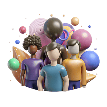 vibrant rustic Group Silhouette Diverse Team Meeting Transparent Background png