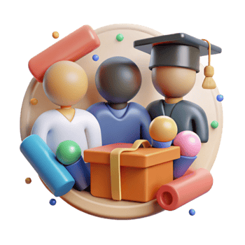 serene creative Inclusive Education Icon Diverse Group of Students Isolated genuine png