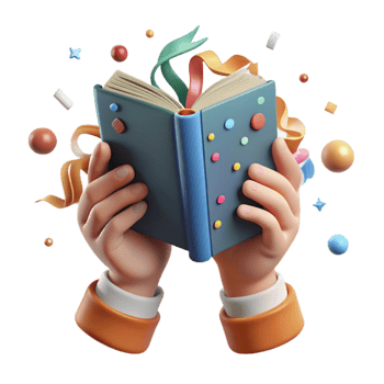 beautiful abstract Hands Holding Book About Nature Transparent Background original png