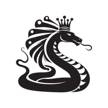 King Cobra Side View vector