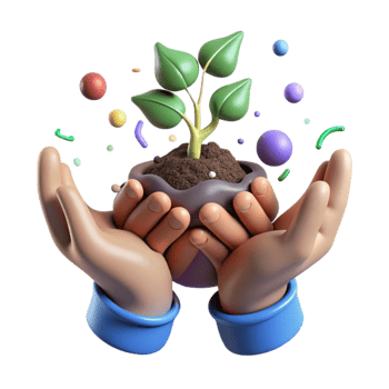 stunning classic Hands Holding Soil with Sprouting Seed Transparent authentic png