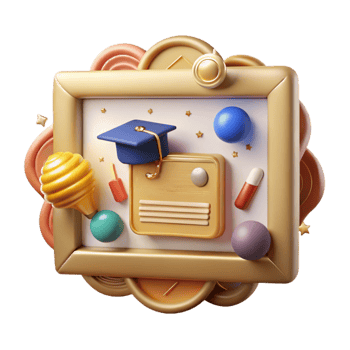 wonderful abstract Online Course Certificate Icon Gold Frame Cutout high quality png