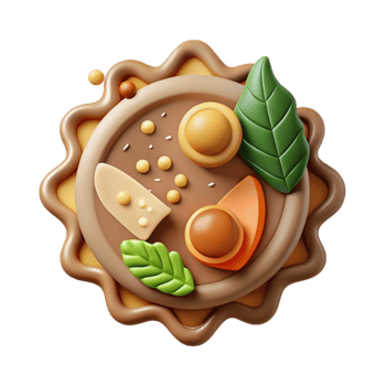 wonderful vintage Organic Food Label Design Cutout original png
