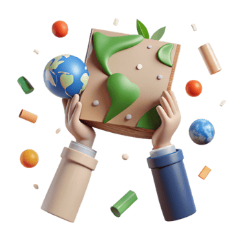 serene classic Hands Holding Sign Promoting Environmental Awareness Transparent Background detailed png