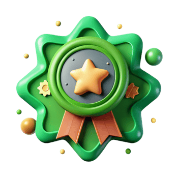 extraordinary abstract Green Hotel Certification Badge Isolated png