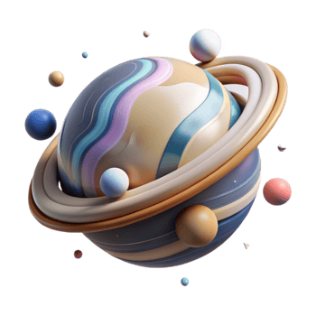 dramatic rustic Planet Atmosphere Layers Isolated with Gaseous Bands high resolution png