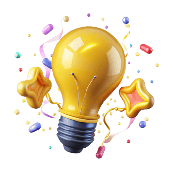 wonderful traditional Lightbulb Filament Glowing Bright Yellow Isolated original png