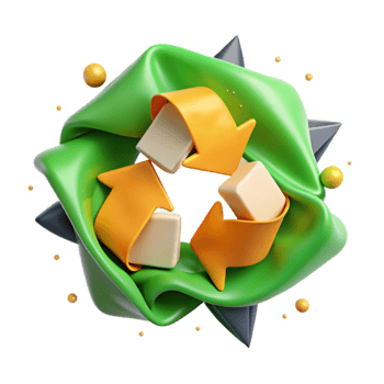 extraordinary contemporary Recycling Symbol Green Arrows Isolated Element original png