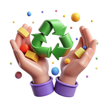 stunning classic Hands Holding Recycling Symbol Cutout exclusive png