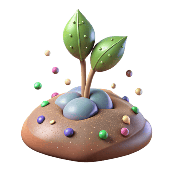vibrant traditional Plant Growing in Soil Time Lapse Isolated Image detailed png