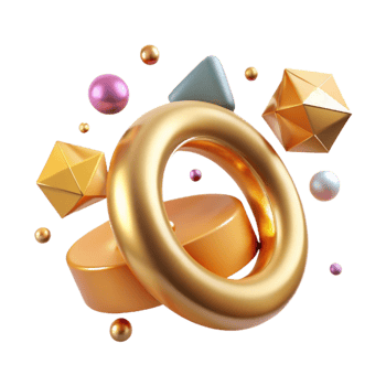 impressive minimalist Gold Ring Diamond Setting Isolated detailed png