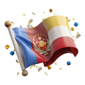 extraordinary creative National Flag Symbol Transparent with Drop Shadow high quality png