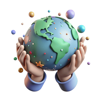 extraordinary modern Hands Holding Globe Isolated with Soft Lighting genuine png