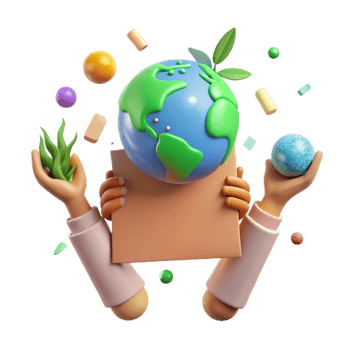 dramatic modern Hands Holding Sign Promoting Environmental Awareness Transparent Background high quality png