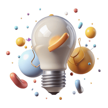 elegant classic Light Bulb Cutout on White exclusive png