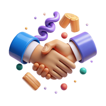 elegant rustic Handshake Agreement Cooperation Symbol Isolated professional png