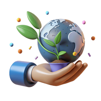extraordinary traditional Hand Holding Globe Seedling Transparent Isolated genuine png