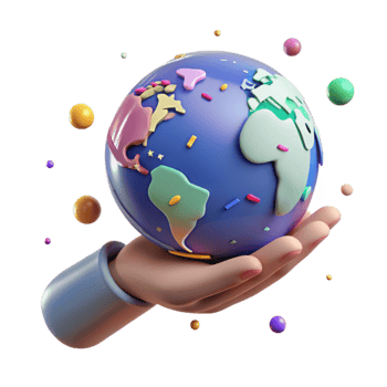 beautiful rustic Hand Holding Globe Delicate Grip Isolated genuine png