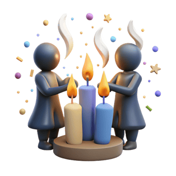 impressive creative People Holding Candles Vigil Silhouette Cutout high quality png