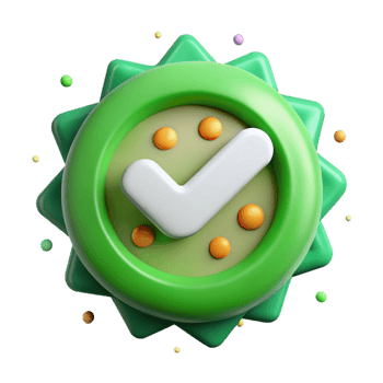 beautiful abstract Green Checkmark Icon Transparent Background original png