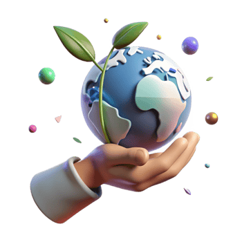 wonderful vintage Hand Holding Globe Seedling Transparent Isolated high resolution png