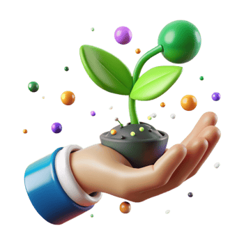 stunning modern Hand Holding Green Sprout Isolated exclusive png
