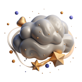 vibrant traditional Isolated Cumulonimbus Cloud at Dusk Cutout genuine png