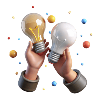 wonderful minimalist Hands Holding Light Bulbs Innovation Symbol Transparent detailed png