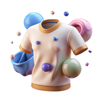 stunning minimalist Organic Cotton T Shirt Front View Transparent Element authentic png