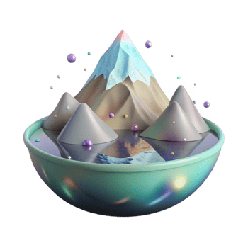 magnificent classic Mountain Reflection in Calm Lake Transparent Element premium png