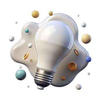 beautiful modern Pure White Lightbulb Isolated genuine png