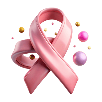 vibrant modern Pink Ribbon Isolated with Subtle Gradient genuine png