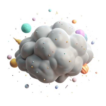 serene traditional Low Lying Fog Cloud with Transparent Background png