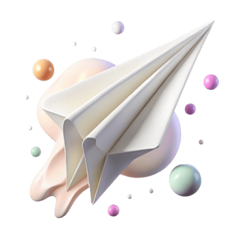 wonderful classic Pure White Paper Airplane Isolated genuine png