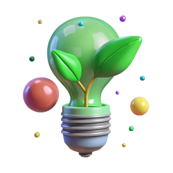 elegant abstract Green Leaf Sprout Growing From Soil Cutout detailed png