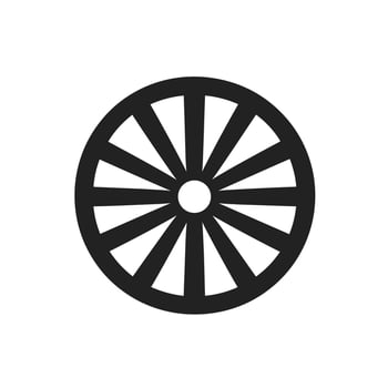 Hand-Drawn Wheel logogo Line Design Element for Branding vector