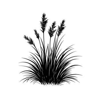 Elegant Of Grass Logo Isolated Clipart for Branding logo vector