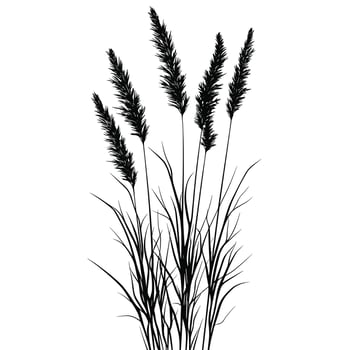 Soft Of Grass Isolated Clipart with Clean Style vector