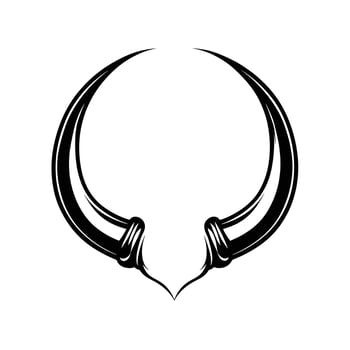 Realistic Of Horn Design Element for Branding vector