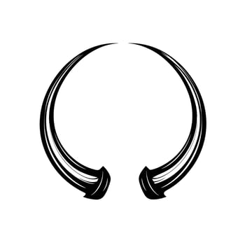 Creative Of Horn Graphic Template with Clean Style vector